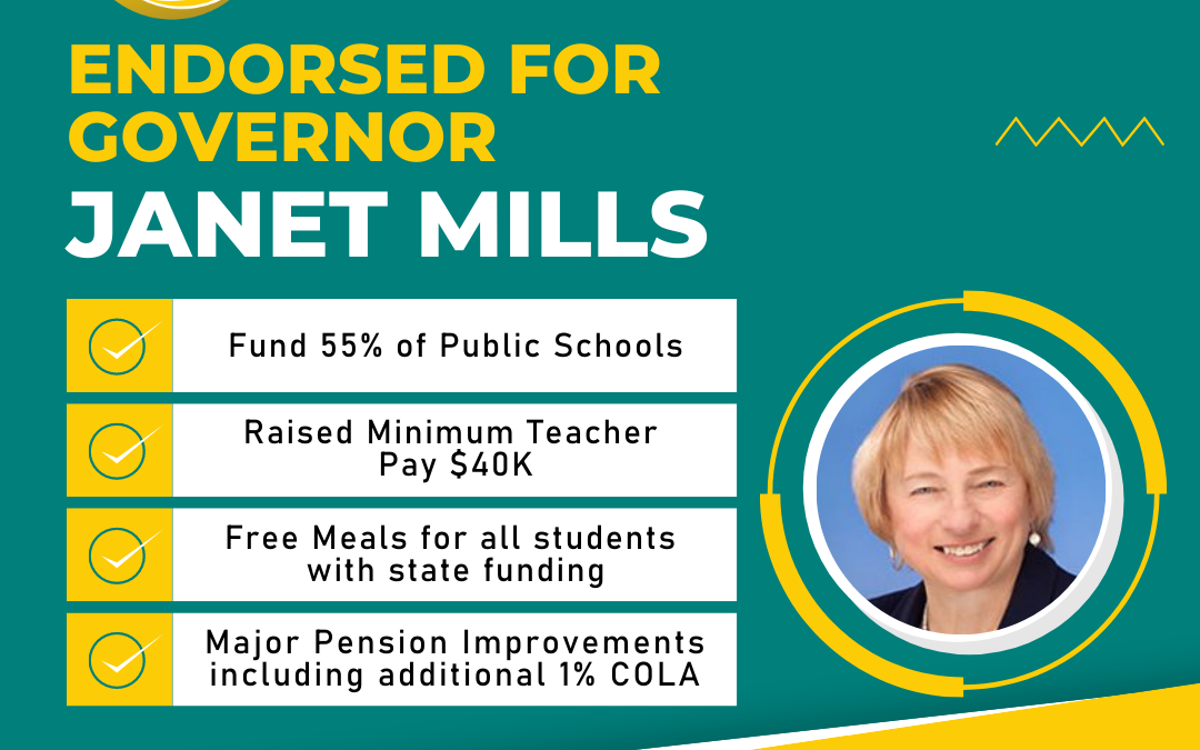 Endorsed for Governor – Janet Mills